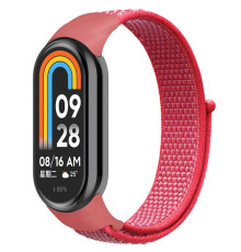 Ремінець для Xiaomi Mi Band 8 / 9 Nylon Колір Rose Red 2020000424383