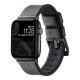Ремінець для Apple Watch Leather+Silicone 38/40/41 mm Колір Coffe Silver 2020000478256 ma37204_3610741