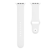 Ремінець для Apple Watch Band Silicone One-Piece Size-S 38/40/41 mm Колір 09, White 2000000541228