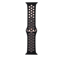 Ремешок для Apple Watch Band Silicone Nike + Protect Case 40/41 mm Колір 05, Чорно-Пудровий 2020000247005