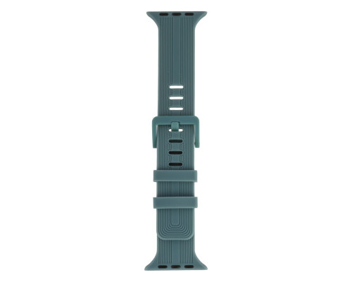 Ремінець для Apple Watch Band Silicone Shine 42/44/45/49 mm Колір Dark Green 2020000257301