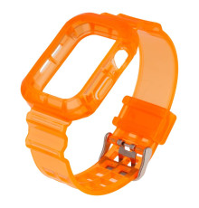 Ремінець для Apple Watch Band Color Transparent + Protect Case 40/41 mm Колір Orange 2020000256748