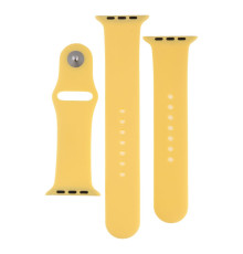 Ремінець для Apple Watch Band Silicone Two-Piece 42/44/45/49 mm Колір 50, Canary yellow 2020000268291
