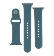 Ремінець для Apple Watch Band Silicone Two-Piece 38/40/41 mm Колір 55, Pine green 2020000267713