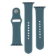 Ремінець для Apple Watch Band Silicone Two-Piece 38/40/41 mm Колір 55, Pine green