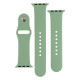 Ремінець для Apple Watch Band Silicone Two-Piece 38/40/41 mm Колір 55, Pine green