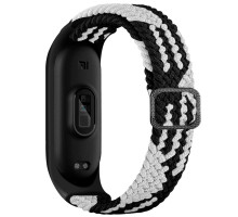 Ремешок для Xiaomi Mi Band 3 / 4 / 5 / 6 / 7 Elastic adjustment Колір Black/White 2020000424697