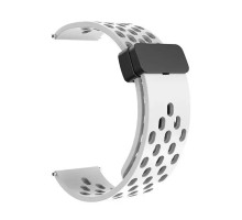 Ремешок Универс 20mm Silicone With Magnetic для Samsung/Amazfit/Huawei Колір White 2020000421931