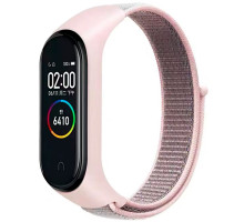 Ремешок для Xiaomi Mi Band 3 / 4 / 5 / 6 / 7 Nylon Колір Pink/Grey 2020000424499