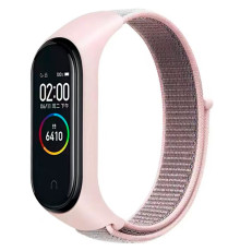 Ремешок для Xiaomi Mi Band 3 / 4 / 5 / 6 / 7 Nylon Колір Pink/Grey 2020000424499