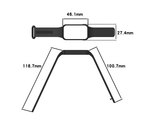 Ремінець для Xiaomi Mi Band 9 Active Original Design Колір Powder 2020000473602 ma37230_3611006