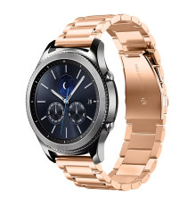 Ремінець Універс 22 mm Stainless Steel для Samsung/Amazfit/Huawei Колір Rose Gold 2020000432142