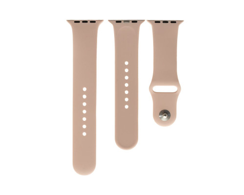 Ремінець для Apple Watch Band Silicone Two-Piece 42/44/45/49 mm Колір 06, Light pink