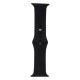 Ремінець для Apple Watch Band Silicone One-Piece Size-S 42/44/45/49 mm Колір 18, Black 2000000571294