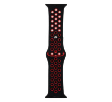 Ремешок для Apple Watch Band Silicone Nike + Protect Case 40/41 mm Колір 04, Чорно-Червоний 2020000247012