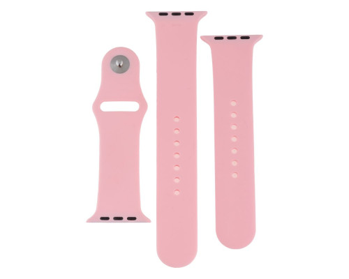 Ремінець для Apple Watch Band Silicone Two-Piece 42/44/45/49 mm Колір 06, Light pink