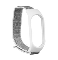 Ремінець для Xiaomi Mi Band 5 / 6 Nylon Колір Gray/White 2020000330639