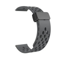 Ремешок Универс 22mm Silicone With Magnetic для Samsung/Amazfit/Huawei Колір Dark Grey 2020000421900