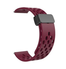 Ремешок Универс 20mm Silicone With Magnetic для Samsung/Amazfit/Huawei Колір Wine Red 2020000421924