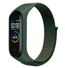 Ремешок для Xiaomi Mi Band 3 / 4 / 5 / 6 / 7 Nylon Колір Olive 2020000424505