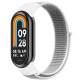 Ремінець для Xiaomi Mi Band 8 / 9 Nylon Колір White/Gray 2020000424369