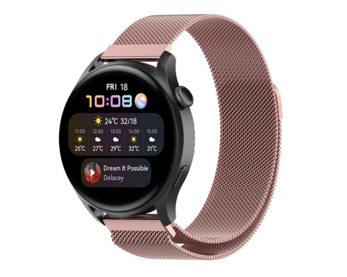 Ремінець Універс 20mm Milanese loop для Samsung/Amazfit/Huawei Колір Pink 2020000438298 ma32371_3342036