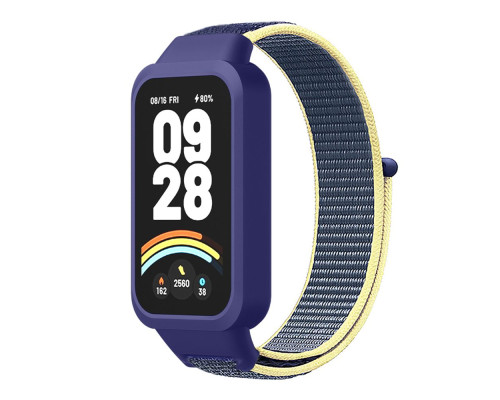 Ремінець для Xiaomi Mi Band 9 Active Nylon Колір Red Black 2020000473046 ma37232_3611022