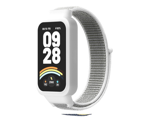 Ремінець для Xiaomi Mi Band 9 Active Nylon Колір Red Black 2020000473046 ma37232_3611022