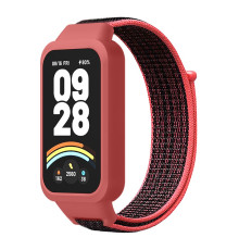 Ремінець для Xiaomi Mi Band 9 Active Nylon Колір Red Black 2020000473046 ma37232_3611022