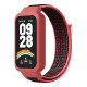 Ремінець для Xiaomi Mi Band 9 Active Nylon Колір Red Black 2020000473046 ma37232_3611022