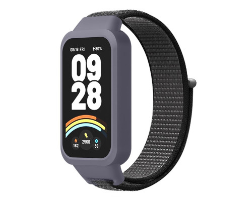 Ремінець для Xiaomi Mi Band 9 Active Nylon Колір Red Black 2020000473046 ma37232_3611022