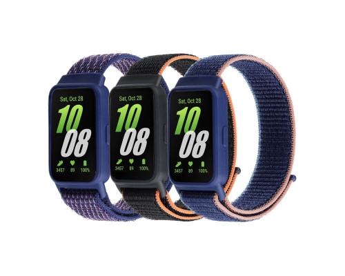 Ремінець для Samsung Galaxy Fit 3 (R390) Nylon Колір Indigo Blue 2020000473169 ma35304_3345783