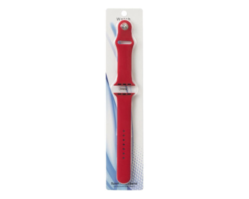 Ремінець для Apple Watch Band Silicone One-Piece Size-S 38/40/41 mm Колір 31, China red 2000000580234