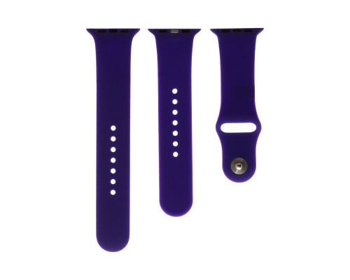 Ремінець для Apple Watch Band Silicone Two-Piece 42/44/45/49 mm Колір 05, Lilac