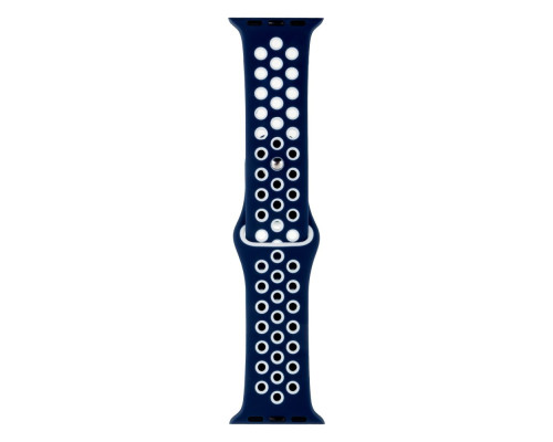 Ремінець для Apple Watch Nike 38/40/41 mm Колір 09, Чорно-Синiй 2020000246633