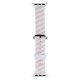 Ремінець Colour Bar для Apple Watch 42/44/45/49 mm Колір 2, Біло-Рожевий
