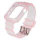 Ремінець для Apple Watch Band Color Transparent + Protect Case 40/41 mm Колір Hot pink