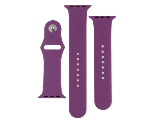 Ремінець для Apple Watch Band Silicone Two-Piece 42/44/45/49 mm Колір 05, Lilac