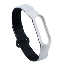 Ремінець для Xiaomi Mi Band 3 / 4 / 5 / 6 / 7 Silicone Link Колір white/black 2020000373469