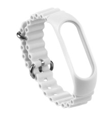 Ремінець для Xiaomi Mi Band 3/4/5/6/7 Ocean Band Колір White 2020000373636 ma32366_2917260