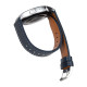 Ремешок Универс 20mm Leather strap with straight tip для Samsung/Amazfit/Huawei Колір Black 2020000413455