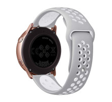 Ремінець Універс 22mm N Sport для Samsung/Amazfit/Huawei Колір Grey/White 2020000414001