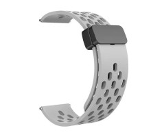 Ремешок Универс 22mm Silicone With Magnetic для Samsung/Amazfit/Huawei Колір Grey 2020000421894