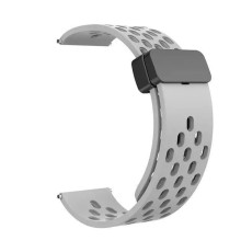 Ремешок Универс 22mm Silicone With Magnetic для Samsung/Amazfit/Huawei Колір Grey 2020000421894