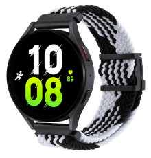 Ремешок Универс 22mm Elastic Adjustment для Samsung/Amazfit/Huawei Колір Black/White 2020000423843