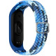 Ремешок для Xiaomi Mi Band 3 / 4 / 5 / 6 / 7 Elastic adjustment Колір Blue/White 2020000424680