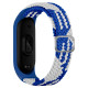 Ремешок для Xiaomi Mi Band 3 / 4 / 5 / 6 / 7 Elastic adjustment Колір Blue/White 2020000424680