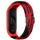 Ремешок для Xiaomi Mi Band 3 / 4 / 5 / 6 / 7 Elastic adjustment Колір Red/Black 2020000424673