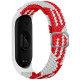 Ремешок для Xiaomi Mi Band 3 / 4 / 5 / 6 / 7 Elastic adjustment Колір Red/Black 2020000424673