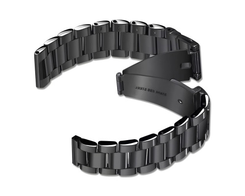 Ремінець Універс 20 mm Stainless Steel для Samsung/Amazfit/Huawei Колір Black 2020000432227